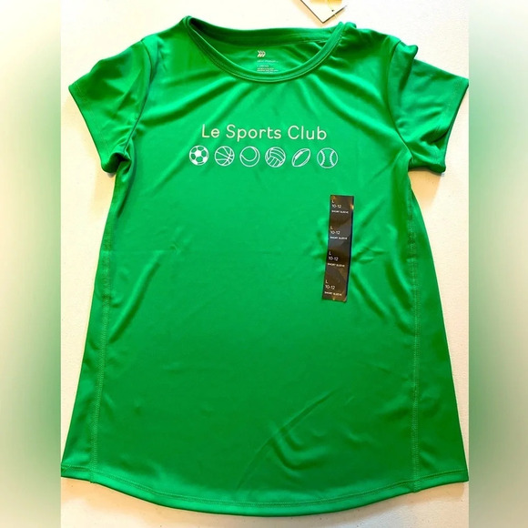 All in Motion NWT 10-12 short sleeve jersey. UV protection, green. Boys or girls - Picture 1 of 9